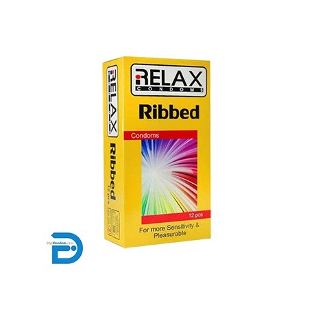 خرید کاندوم ریلکس 12 تایی شیاردار ساده RELAX RIBBED دیجی کاندوم