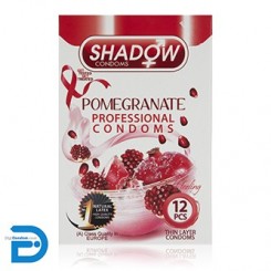 کاندوم شادو 12 تایی تنگ کننده اناری SHADOW Pomegranate