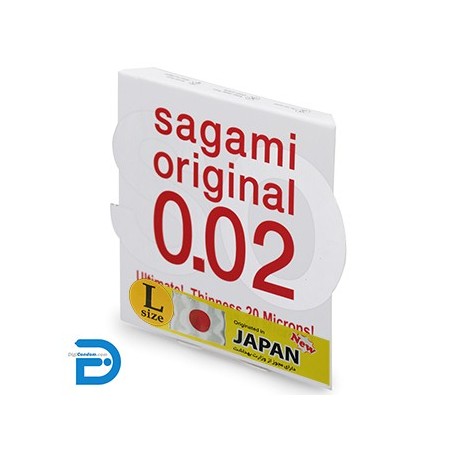 کاندوم پلی اورتان ساگامی سایز لارج تک عددی Sagami Original 0.02