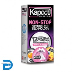 کاندوم کاپوت 12 تایی تاخیری بدون توقف Kapoot NON-STOP MAX DELAY Condom