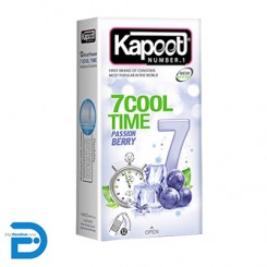 کاندوم کاپوت 12 تایی 7 کاره سرد کول تایم Kapoot 7 COOL TIME PASSION BERRY Condom