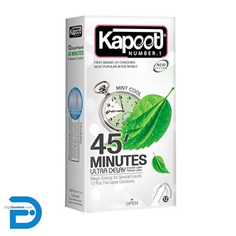 خرید کاندوم کاپوت 12 تایی فوق تاخیری 45 دقیقه ای Kapoot 45 MINUTES ULTRA DELAY از دیجی کاندوم