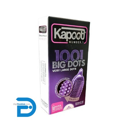 خرید کاندوم کاپوت بیگ داتس با 1001 خار درشت KAPOOT 1001 BIG DOTS از فروشگاه دیجی کاندوم