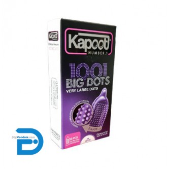 کاندوم خاردرشت کاپوت مدل 1001 BIG DOTS بسته 10 عددی