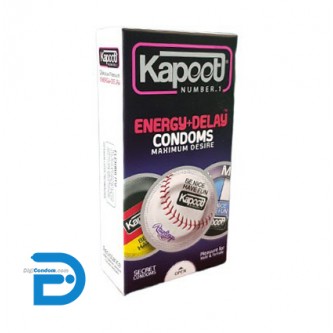 کاندوم تاخیری انرژی زا کاپوت مدل ENERGY+DELAY بسته 12 عددی