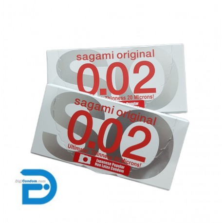 کاندوم پلی اورتان ساگامی سایز نرمال چهار عددی Sagami Original 0.02