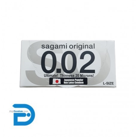 خرید کاندوم ساگامی اوریجینال ژاپن دو عددی Sagami Original 2pc Large Size Condom از فروشگاه دیجی کاندوم