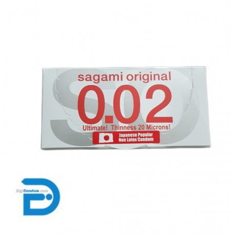 خرید کاندوم پلی اورتان ساگامی سایز نرمال دو عددی Sagami Original 0.02 از فروشگاه دیجی کاندوم