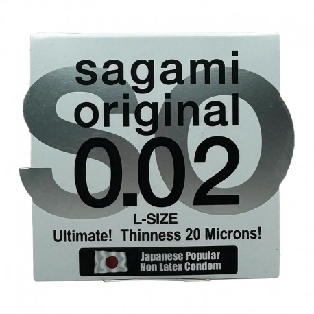 کاندوم ساگامی مدل 20 micron بسته تک عددی سایز لارج
