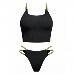 ست شورت و شوتین کبریتی بند طلایی