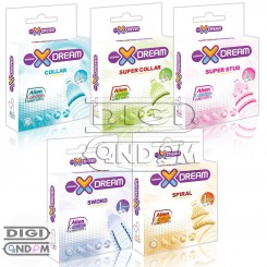 پکیج کامل 5 عددی کاندوم‌ های فضایی ایکس دریم ایلین XDREAM Ailen Condom