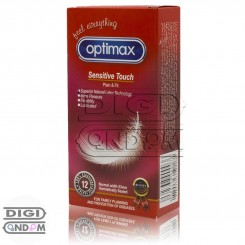 کاندوم اپتیمکس 12 تایی حساس ساده OPTIMAX Sensitive Touch