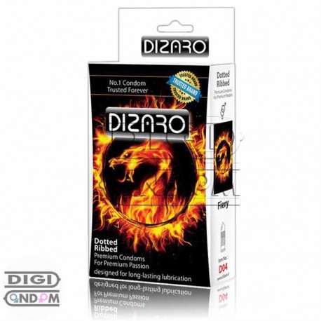 کاندوم-دیزارو-12-تایی-خاردار-و-شیاردار-گرم-کننده-DIZARO-Fiery---خرید-در-دیجی-کاندوم