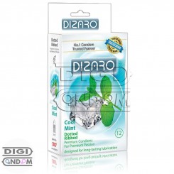کاندوم دیزارو 12 تایی خاردار و شیاردار خنک کننده نعنائی DIZARO Cool Mint