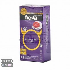 کاندوم فیستا 12 تایی انرژی تاخیری خنک کننده fiesta Ice energy delay