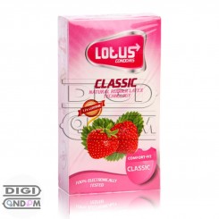 کاندوم لوتوس 12 تایی کلاسیک توت فرنگی LOTUS CLASSIC