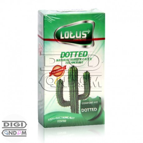 خرید کاندوم لوتوس 12 تایی خاردار داتد LOTUS DOTTED از دیجی کاندوم