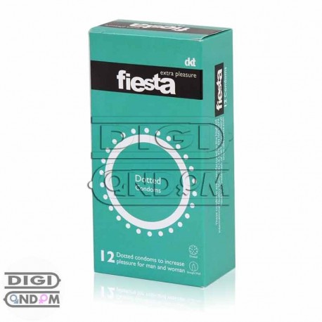 خرید کاندوم فیستا 12 تایی خاردار داتد fiesta Dotted از دیجی کاندوم