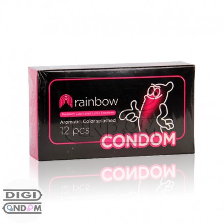 خرید کاندوم 12 تایی رنگین کمانی رینبو CONDOM rainbow از دیجی کاندوم