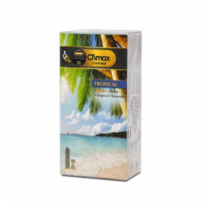 2-420x420 🏝️ کاندوم فوق تاخیری استوایی کلایمکس مدل Tropical بسته ۱۲ عددی - Image 1