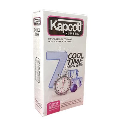 7-cool-time-kapoot-delay-condom-420x420 کاندوم 7 کاره سرد کاپوت مدل COOL TIME بسته 12 عددی - Image 1