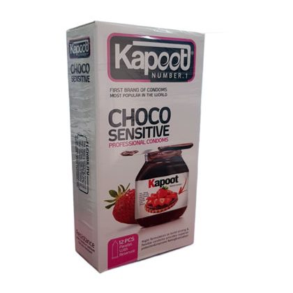 choco-sensitive-kapoot-thin-condom-420x420 کاندوم شکلاتی کاپوت مدل CHOCO SENSITIVE بسته 12 عددی - Image 1
