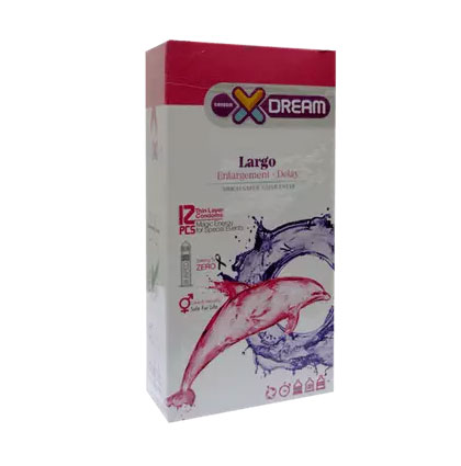 largo-xdream کاندوم تاخیری لارگو ایکس دریم مدل Largo بسته 12 عددی - Image 1