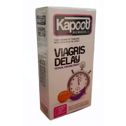 viagris-delay-kapoot-delay-condom-420x420 کاندوم ویاگرا تاخیری کاپوت مدل VIAGRIS DELAY بسته 12 عددی - Image 1